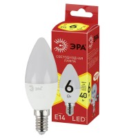  - Лампа светодиодная ЭРА E14 6W 2700K матовая ECO LED B35-6W-827-E14 Б0020618