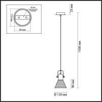  - Подвесной светильник Lumion Ollie 3788/1