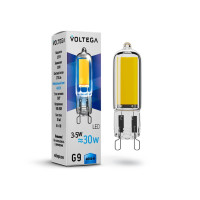  - Лампа светодиодная филаментная Voltega G9 3,5W 4000К прозрачная VG9-K1G9cold3.5W 7089