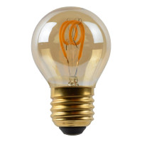  - Лампа светодиодная диммируемая Lucide E27 3W 2200K янтарная 49045/03/62