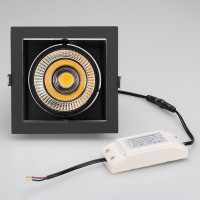  - Светильник CL-KARDAN-S152x152-25W White6000 (BK-BK, 30 deg) (Arlight, IP20 Металл, 3 года)