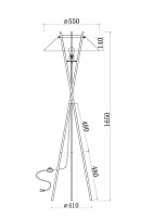  - Торшер Maytoni Bastone MOD006FL-01B