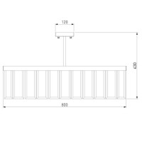  - Потолочная люстра Bogates Eclipse 357/8 Smart