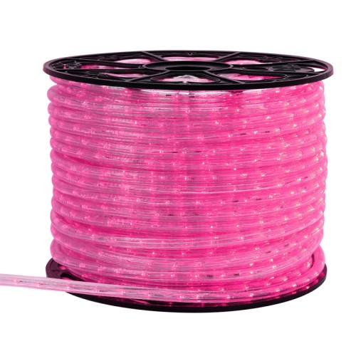 Дюралайт ARD-REG-FLASH Pink (220V, 36 LED/m, 100m) (Ardecoled, Закрытый) Светодиодный дюралайт с эффектом мерцания. Цвет светодиодов РОЗОВЫЙ, каждый 6-й светодиод мерцает белым цветом. Количество светодиодов 36 шт/метр, диаметр 13 мм. Шаг резки 2 метра. Напряжение питания AC 230V, потребляемая мощность 1.9W/метр. Степень влагозащиты IP54. Аксессуар для подключения AC 230V в комплекте.