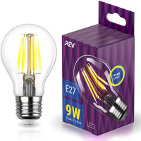  - Лампа светодиодная филаментная REV Deco Premium A60 E27 9W теплый свет груша 32475 1