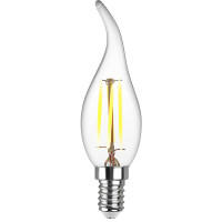  - Лампа светодиодная филаментная REV FC37 E14 5W нейтральный белый свет свеча на ветру 32495 9