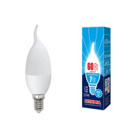  - Лампа светодиодная E14 7W 3000K матовая LED-CW37-7W/WW/E14/FR/NR UL-00003801