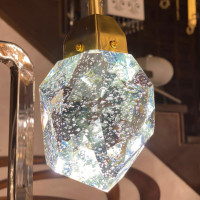 Подвесной светильник Crystal rock 3 gold