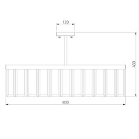  - Потолочная люстра Bogates Eclipse 358/8 Smart