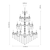  - Каскадная люстра Lucia Tucci Barletta 122.60 Cream White