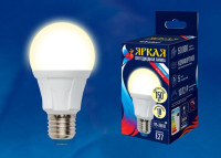  - Лампа светодиодная Uniel E27 18W 3000K матовая LED-A60 18W/3000K/E27/FR PLP01WH UL-00005036