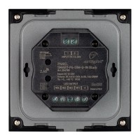  - Панель SMART-P6-DIM-G-IN Black (12-24V, 4x3A, Sens, 2.4G) (Arlight, IP20 Пластик, 5 лет)