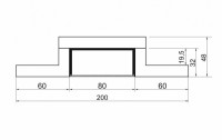  - Декоративный Профиль ARL-LINE-80-250 (ГКЛ 12.5мм) (Arlight, -)