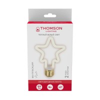  - Лампа светодиодная филаментная Thomson E27 4W 2700K трубчатая матовая TH-B2392