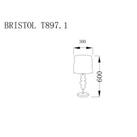  - Настольная лампа Lucia Tucci Bristol T897.1
