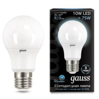  - Лампа светодиодная Gauss LED A60 E27 10W 4100K матовая 102502210