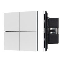  - INTELLIGENT ARLIGHT Кнопочная панель KNX-304-23-IN White (BUS, Frameless) (IARL, IP20 Металл, 2 года)