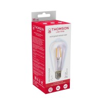  - Лампа светодиодная филаментная Thomson E27 9W 6500K прямосторонняя трубчатая прозрачная TH-B2342