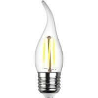  - Лампа светодиодная филаментная REV FC37 E27 7W нейтральный белый свет свеча на ветру 32498 0