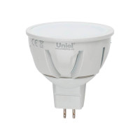  - Лампа светодиодная диммируемая Uniel GU5.3 7W 4500K JCDR матовая LED-JCDR-7W/NW/GU5.3/FR/DIM 08702