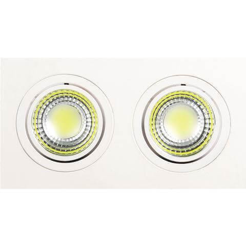 Встраиваемый светодиодный светильник Horoz Adriana 2X5W 2700К белый 016-021-0010 (HL6702L) 