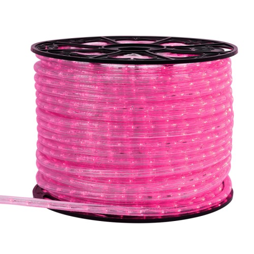 Дюралайт ARD-REG-LIVE Pink (220V, 24 LED/m, 100m) (Ardecoled, Закрытый) Светодиодный дюралайт с эффектом динамики. Цвет светодиодов РОЗОВЫЙ. Количество светодиодов 24 шт/метр, диаметр 13 мм. Шаг резки 4 метра. Напряжение питания AC 230V, потребляемая мощность 1.9W/метр. Степень влагозащиты IP54. Аксессуар для подключения AC 230V в комплекте. Для достижения динамических эффектов необходимо использовать контроллер (см. сопутствующие товары).