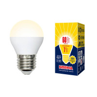  - Лампа светодиодная E27 7W 3000K матовая LED-G45-7W/WW/E27/FR/NR UL-00003823