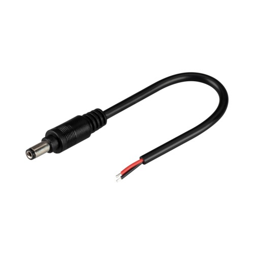 Коннектор выводной DC-MONO-2PIN-L150-M (JACK 5.5, LOCK) (Arlight, -) Круглый разъем серии ARL, DC 2-pin с байонетом ПАПА для подключения питания одноцветных светодиодных лент. Провод 20AWG (0.5 мм2) 15 см. Максимальный допустимый ток 3 А. Номинальное напряжение 300 В. Ответный разъем МАМА поставляется отдельно.
оболочка линии: ПВХ-компаунд, твердость 50P, термостойкость 80℃, класс огнестойкости: VW-1; UL2464"
Цена за 1 шт.