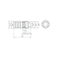  - Модуль герметичный ARL-D9 12V Yellow (Arlight, Закрытый, IP67)