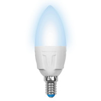 - Лампа светодиодная Uniel E14 6W 4500K матовая LED-C37-6W/NW/E14/FR/DIM PLP01WH UL-00000689