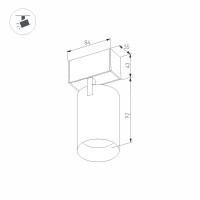  - Светильник MAG-SPOT-45-R85-5W Warm3000 (BK, 20 deg, 24V) (Arlight, IP20 Металл, 3 года)