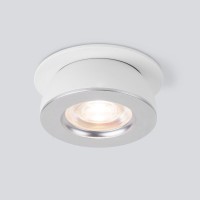  - Встраиваемый светодиодный светильник Elektrostandard Pruno 25080/LED белый/серебро a060946