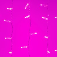  - Светодиодная гирлянда ARD-CURTAIN-CLASSIC-2000x3000-CLEAR-760LED Pink (230V, 60W) (Ardecoled, IP65)