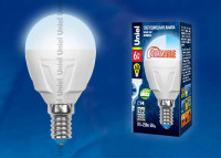  - Лампа светодиодная Uniel E14 6W 4500K матовая LED-G45-6W/NW/E14/FR/DIM PLP01WH UL-00000692