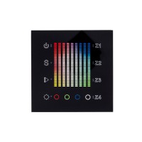  - Панель Sens SR-2831AC-RF-IN Black (220V,RGB,4зоны) (Arlight, IP20 Пластик, 3 года)