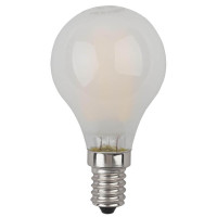  - Лампа светодиодная филаментная ЭРА E14 5W 2700K матовая F-LED P45-5W-827-E14 frost Б0027929