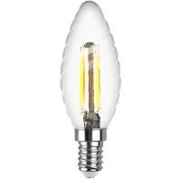  - Лампа светодиодная филаментная REV TC37 E14 5W 2700K DECO Premium свеча на ветру 32430 0