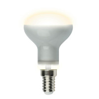  - Лампа светодиодная рефлекторная Uniel E14 6W 3000K матовая LED-R50-6W/WW/E14/FR PLS02WH UL-00001491