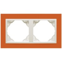  - Рамка 2-постовая Efapel Logus 90 Animato оранжевый/лед 90920 TJG
