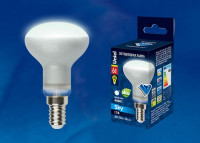  - Лампа светодиодная рефлекторная Uniel E14 6W 4000K матовая LED-R50-6W/NW/E14/FR PLS02WH UL-00001492