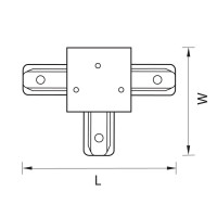  - Коннектор T-образный Lightstar Barra 501137