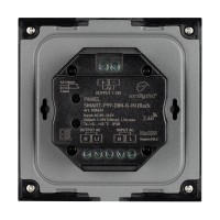  - Панель SMART-P99-DIM-G-IN Black (230V, 1.5A, 0/1-10V, Rotary, 2.4G) (Arlight, Стекло)