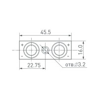  - Модуль герметичный ARL-ORION-R10-12V Cool (2835, 2 LED) (Arlight, Закрытый)