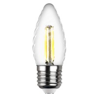 - Лампа светодиодная филаментная REV TC37 E27 7W 2700К теплый свет свеча на ветру 32427 0