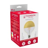  - Лампа светодиодная филаментная Thomson E27 7W 2700K шар прозрачная TH-B2381