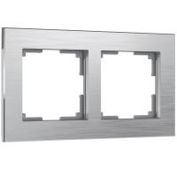 Рамка Werkel Aluminium на 2 поста алюминий WL11-Frame-02 4690389073632