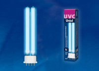  - Лампа ультрафиолетовая бактерицидная Uniel 2G7 9W прозрачная ESL-PL-9/UVCB/2G7/CL UL-00004683