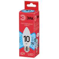  - Лампа светодиодная ЭРА E27 10W 4000K матовая ECO LED B35-10W-840-E27 Б0032965