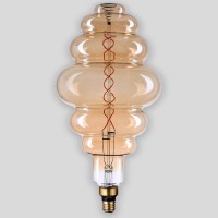  - Лампа светодиодная филаментная Thomson E27 8W 1800K вздутая прозрачная TH-B2185