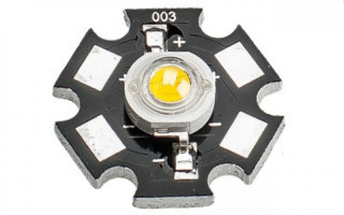 Мощный светодиод ES-STAR-1W Yellow-S (ANR, STAR type) 